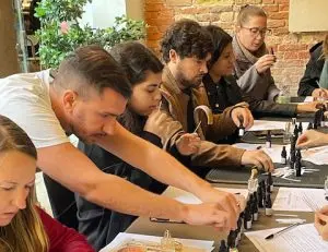 Partecipanti a un Perfume Workshop di gruppo