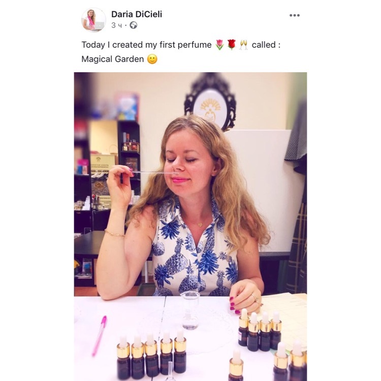 Recensione di Daria: Today I created my first perfume called Magical Garden.